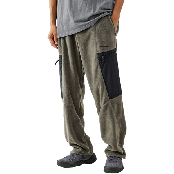 Iets Frans If Mixed Media Panelled Sweatpants