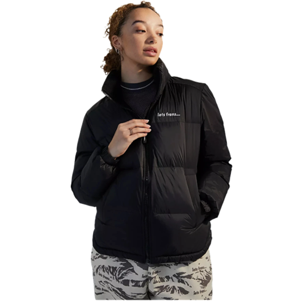 90s Retro Puffer Jacket (Black)