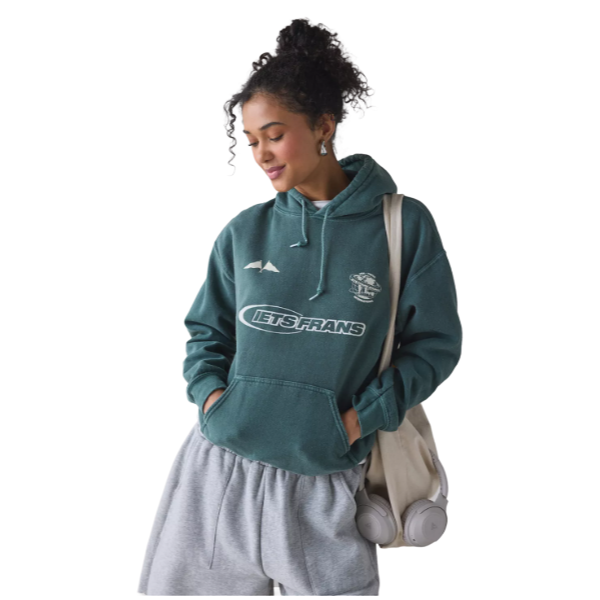 Iets Frans Embroidered Sports Logo Hoodie Sweatshirt